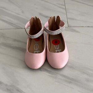 Bebe girls Elegant Pink Shoes with Rhinestone Strap